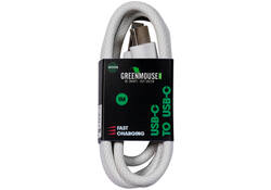 Kabel Green Mouse USB-C to USB-C data Woven 1m