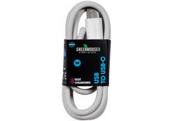 Kabel Green Mouse USB-A to USB-C data Woven 1m