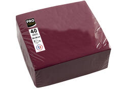 Servet Pronappe 1/4 vouw 2-laags 380x380mm 40 vel bordeauxrood
