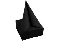Servet Pronappe 1/4 vouw 2-laags 380x380mm 40 vel zwart