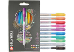 Gelschrijver Sakura Gelly Roll Metallic 08 klikfunctie set à 10 kleuren