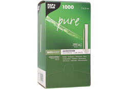 Tandenstoker Papstar Pure per stuk verpakt dispenser à 1000 stuks hout