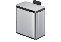 Afvalbak EKO Puro klein 7 liter zilver