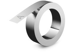Reliëftape Dymo embossing zelfklevend aluminium 12mm zilver