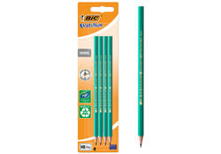 Potlood Bic Evolution ecolutions original zeshoekig HB 4 stuks