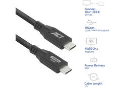 Kabel ACT USB-C 3.0 10Gbps 60W USB 1 meter