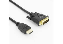 Kabel ACT HDMI DVI 18+1 pin M/M zwart 2 meter
