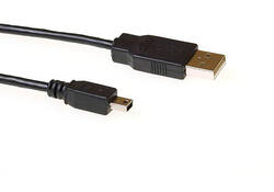 Kabel ACT USB 2.0 A male - USB mini B5 male 3 meter