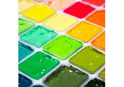 Gouache HIMI 56 kleuren 30gr inclusief neon en matellic opbergbox wit