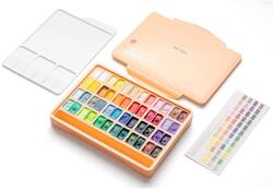 Gouache HIMI twin cups 48 kleuren 12gr opbergbox Peach Fuzz