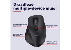 Muis Trust Fyda multidevice draadloos