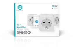 Slimme stekker Nedis Smartlife Wifi 3 stuks wit