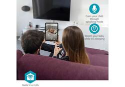 Beveiligingscamera Nedis Smartlife Wifi indoor 3MP Full HD 1296p wit