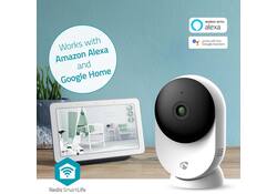 Beveiligingscamera Nedis Smartlife Wifi indoor 3MP Full HD 1296p wit