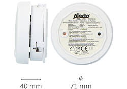 Rookmelder Alecto mini met 5 jaar batterij SA100 wit