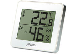 Thermometer hygrometer Alecto WS-55 wit - zilver