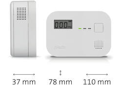 Koolmonoxidemelder Alecto 10 jaar sensor en display COA3910 wit