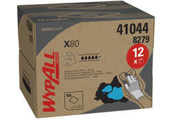 Poetsdoek WypAll X80 PowerClean 426x281mm 160vel dispenserdoos wit 8279