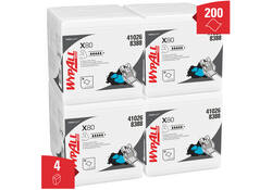 Poetsdoek WypAll X80 PowerClean 305x317mm 4x50vel wit 8388