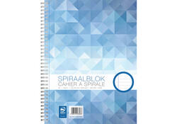 Spiraalblok WORK A4 lijn spiraal 100vel 70gr