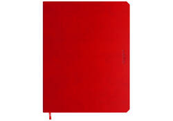 Notitieboek de KEMPEN Poppy 171x220mm blanco 192 pagina's 90gr rood