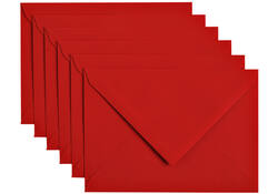 Envelop Papicolor C6 114x162mm rood