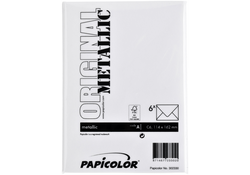 Envelop Papicolor C6 114x162mm metallic parelwit