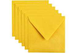 Envelop Papicolor 140x140mm dottergeel