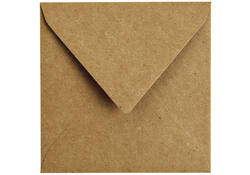 Envelop Papicolor 140x140mm kraft bruin