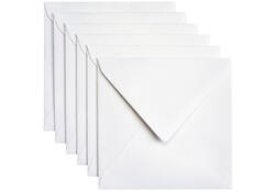 Envelop Papicolor 140x140mm metallic parelwit