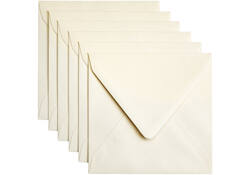 Envelop Papicolor 140x140mm metallic ivoor
