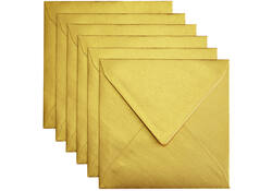 Envelop Papicolor 140x140mm metallic goud
