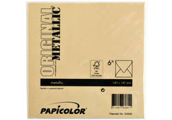 Envelop Papicolor 140x140mm metallic goud