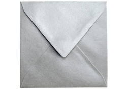 Envelop Papicolor 140x140mm metallic zilver