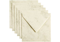 Envelop Papicolor 140x140mm marble ivoor