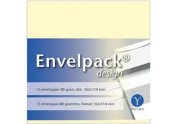 Envelop Papyrus Envelpack Design C6 114x162mm ivoor 894400