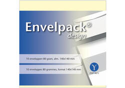 Envelop Papyrus Envelpack Design vierkant 140x140mm ivoor 894410