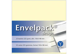 Dubbele kaart Papyrus Envelpack Design A6 105x148mm ivoor 894450