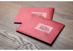 Etiket Rillprint 105x42.4mm mat transparant 350 stuks