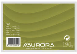 Systeemkaart Aurora 150x100mm blanco 190gr wit