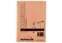 Correspondentiekaart Papicolor dubbel 105x148mm oranje pak à 6 stuks