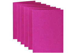 Correspondentiekaart Papicolor dubbel 105x148mm felroze pak à 6 stuks