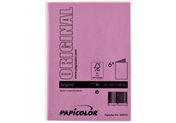 Correspondentiekaart Papicolor dubbel 105x148mm felroze pak à 6 stuks