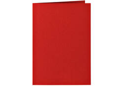 Correspondentiekaart Papicolor dubbel 105x148mm rood pak à 6 stuks