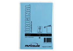 Correspondentiekaart Papicolor dubbel 105x148mm hemelsblauw pak à 6 stuks