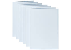 Correspondentiekaart Papicolor dubbel 105x148mm babyblauw pak à 6 stuks