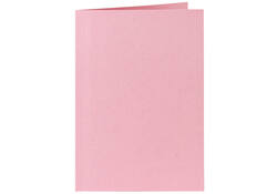 Correspondentiekaart Papicolor dubbel 105x148mm babyroze pak à 6 stuks