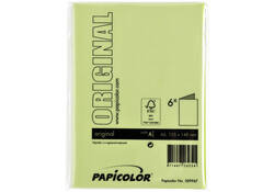 Correspondentiekaart Papicolor dubbel 105x148mm appelgroen pak à 6 stuks
