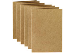 Correspondentiekaart Papicolor dubbel 105x148mm bruin pak à 6 stuks