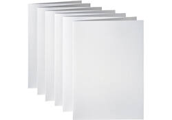 Correspondentiekaart Papicolor dubbel 105x148mm metallic parelwit pak à 6 stuks